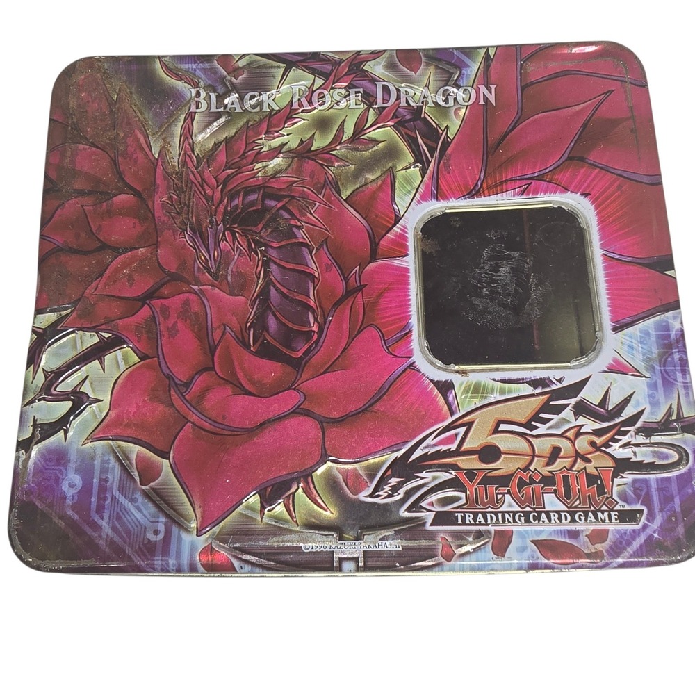 Yu-Gi-Oh 5Ds Black Rose Dragon 2008 Collectible Tin Konami Upper Deck Empty